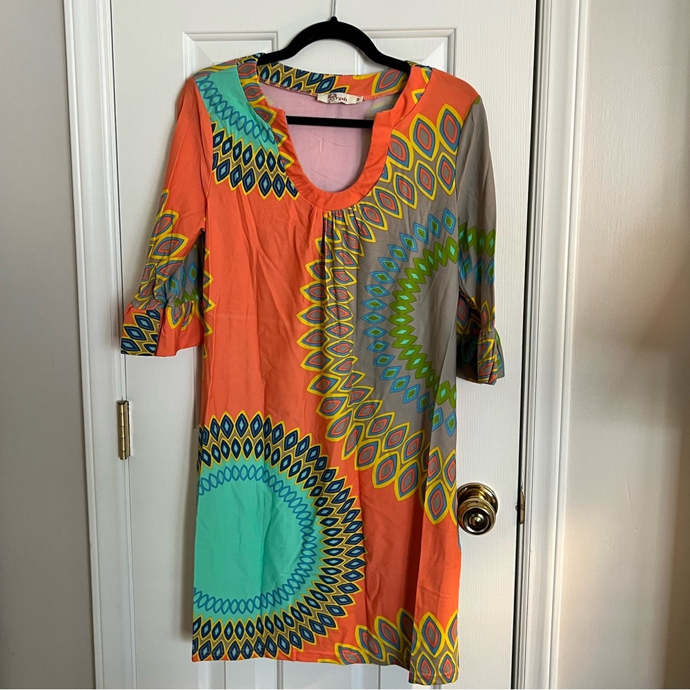 Aryeh Orange Mandala Dress